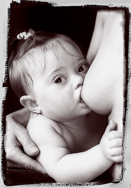 Silver Gelatine Emulsion print of Breastfeeding by Maria de Fatima Campos © 2010